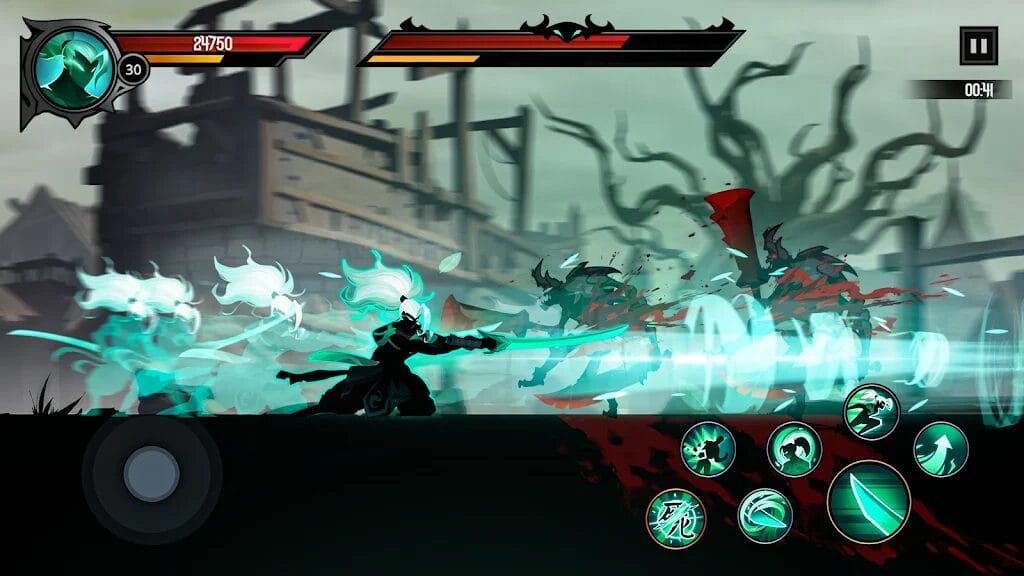 shadow knight ninja jogo fight mod apk
