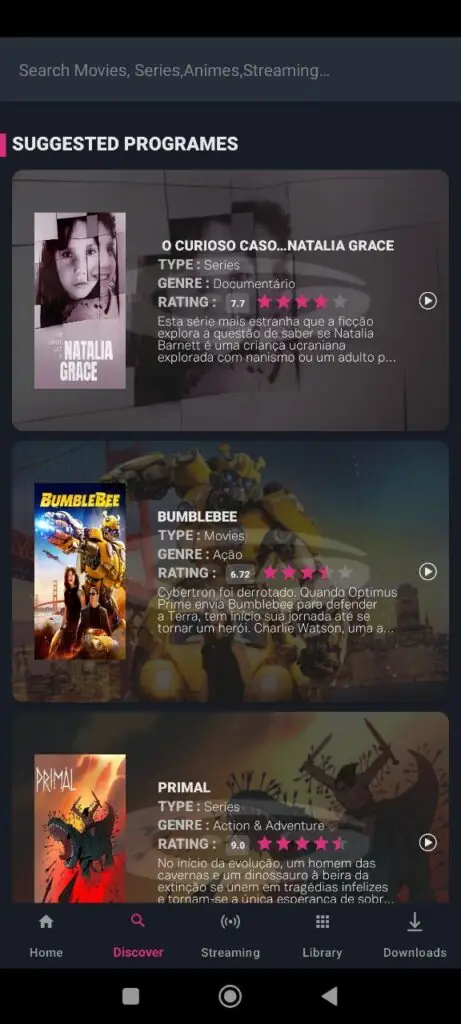 GhostCine: Filmes e Séries Download Android